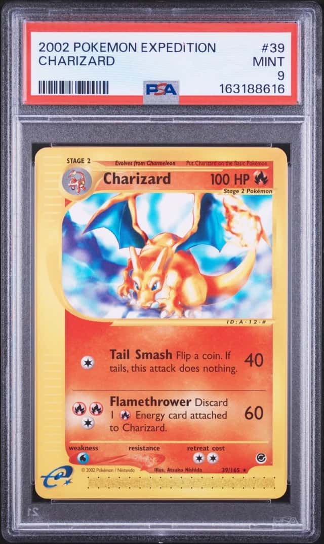 2002 POKEMON EXPEDITION #39 CHARIZARD PSA 9