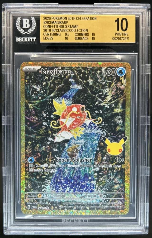 2026 Pokemon 30th Celebration Magikarp Classic [Paldea Evolved] #203/193 BGS 10