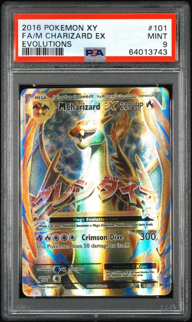 2016 Pokemon XY Evolutions M Charizard EX #101/108 PSA 9