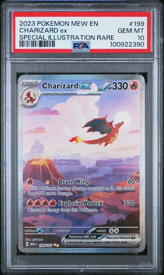 Pokemon Charizard EX 151 199/165 Special Illustration Rare PSA 10 Gem Mint
