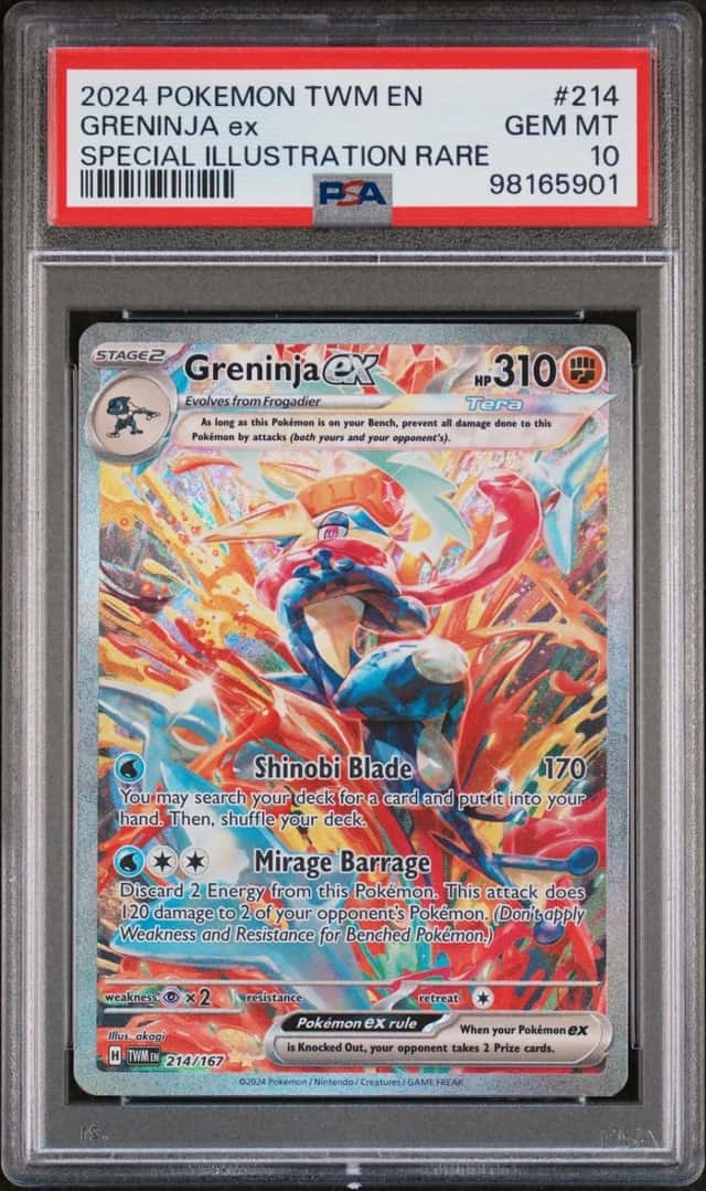 Pokemon Greninja EX Twm En Twilight Masquerade 214/167 SIR PSA 10 Gem Mint