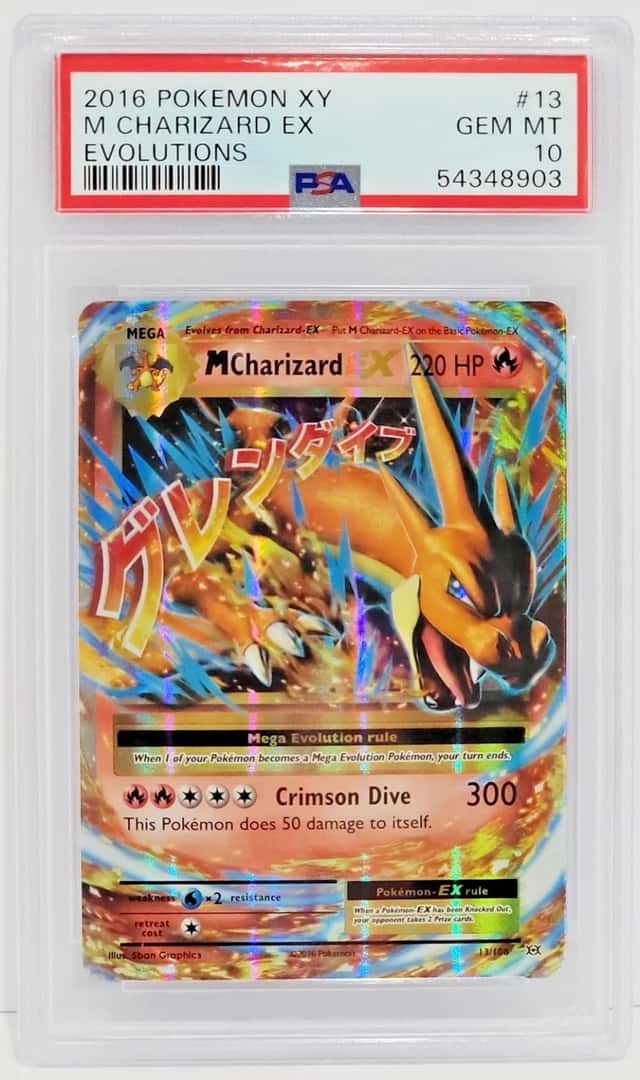 2016 POKEMON XY EVOLUTIONS 13 M CHARIZARD EX PSA 10