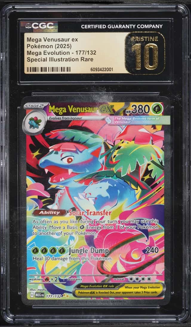 2025 Pokemon Mega Evolution SIR Mega Venusaur EX #177 CGC 10 PRISTINE