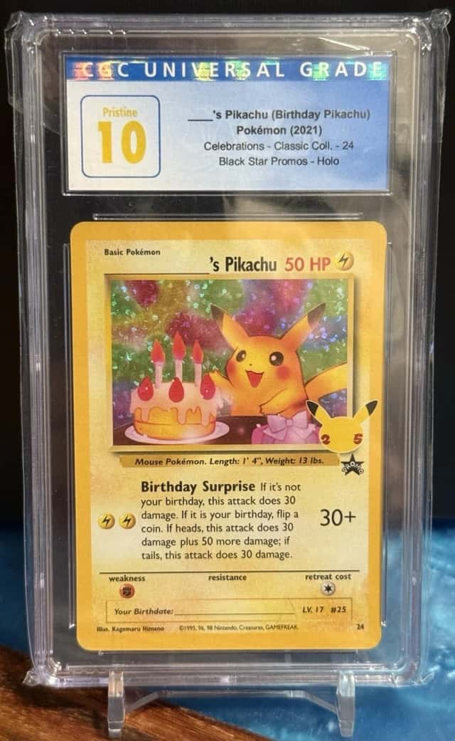 _____'s Pikachu STAMP [25th Anniversary] TEXTURED CONFETTI HOLO