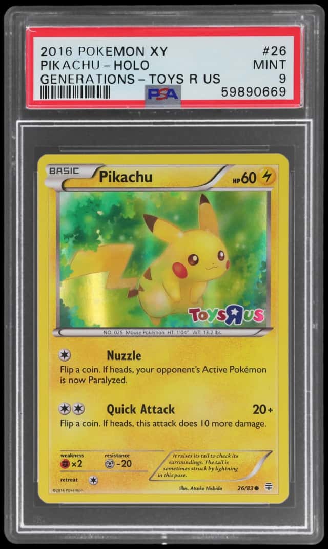 2016 Pokemon Generations Promo Toys R US Pikachu #26