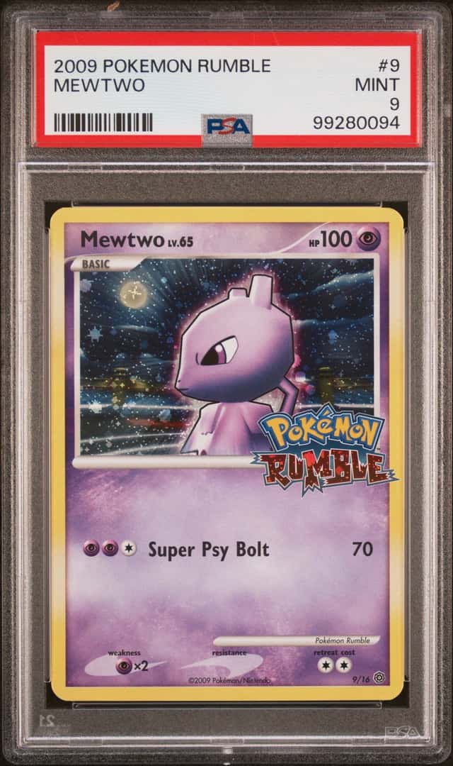 2009 Pokemon Rumble Promo Mewtwo #9