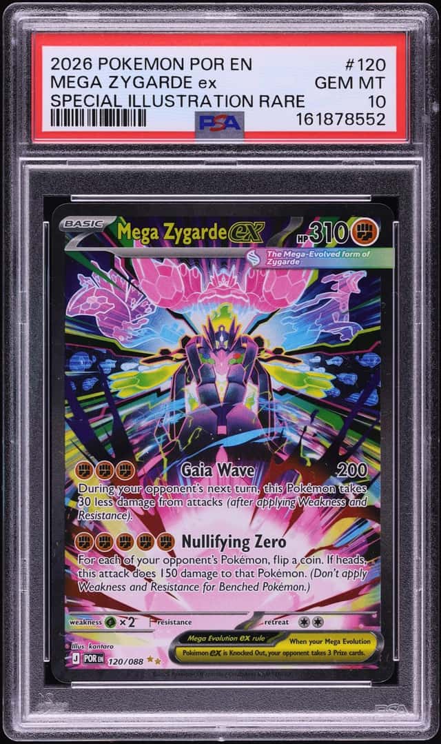 2026 Pokemon Mega Evolution Perfect Order SIR Mega Zygarde EX #120 PSA 10 GEM MINT