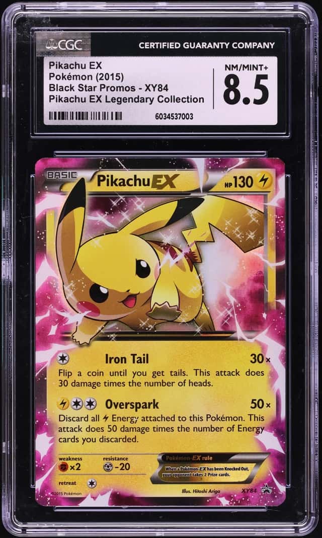 2015 Pokemon XY Promo Legendary Collection Pikachu EX #XY84 CGC 8.5 NM-MT+