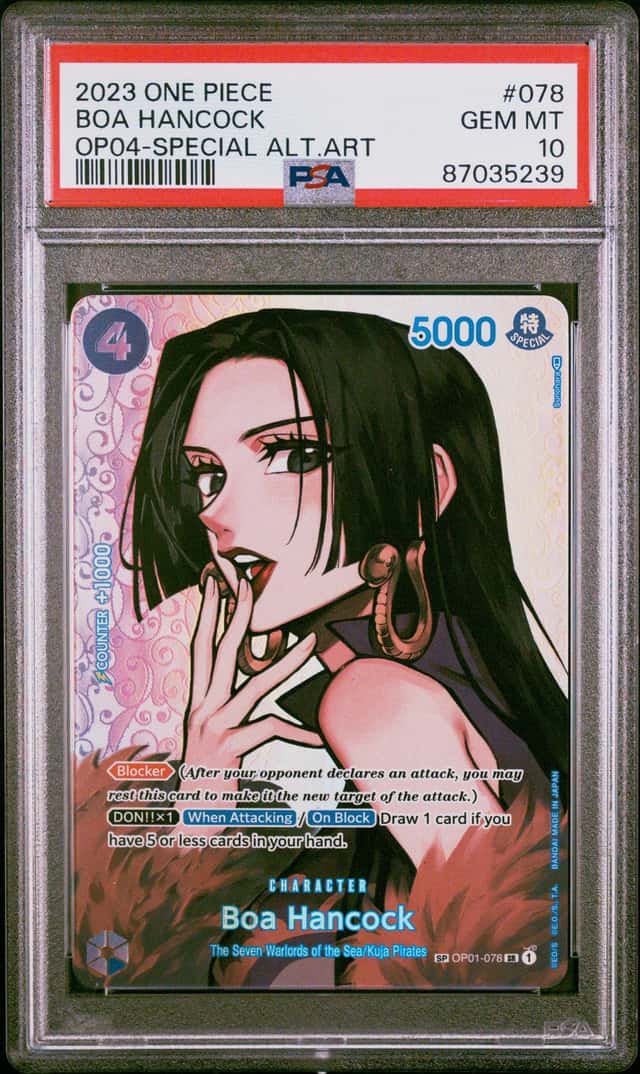 2023 One Piece Kingdoms of Intrigue Special Alternate Art Boa Hancock #OP01-078