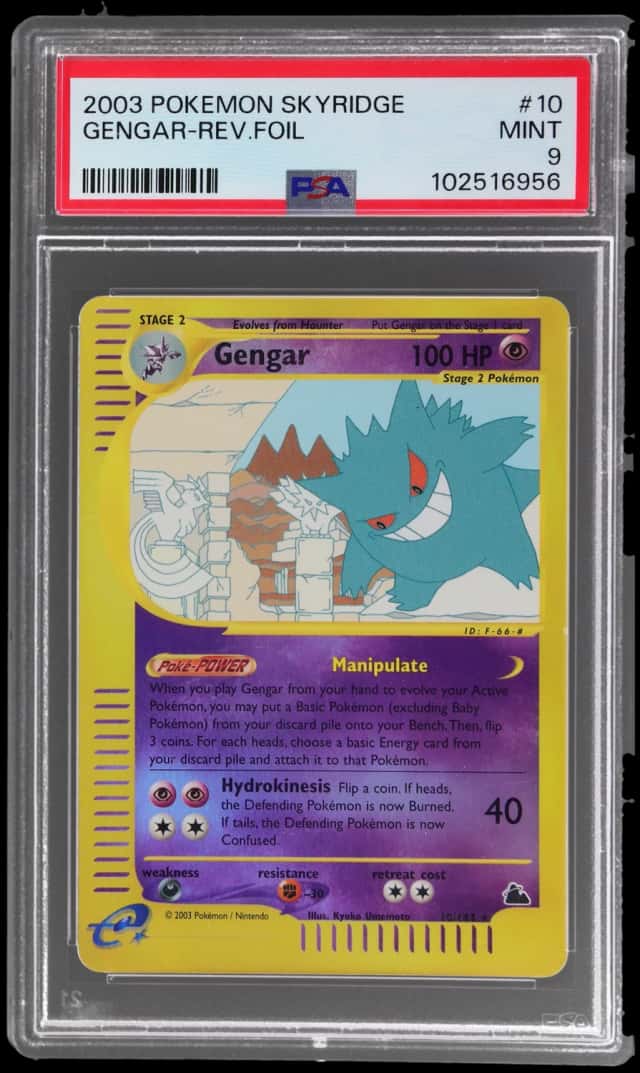 2003 Pokemon Skyridge Reverse Holo Gengar #10