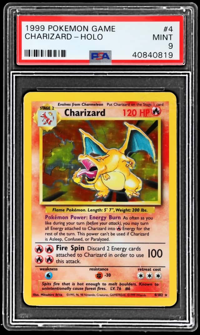 1999 Pokemon Game Holo Charizard #4