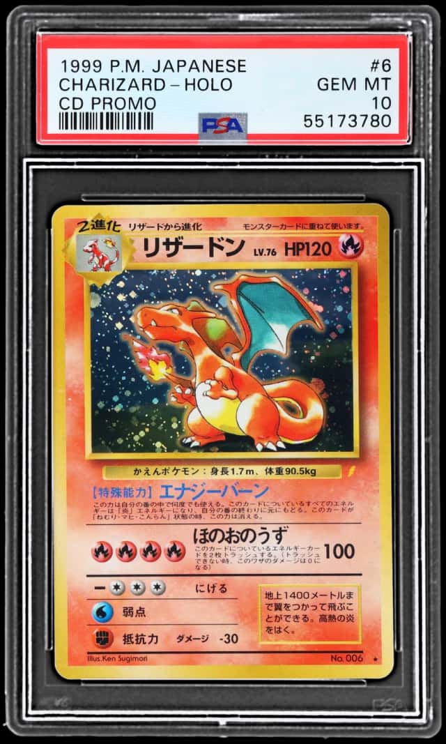 1998 Pokemon Cd Promo Japanese Holo Charizard #006