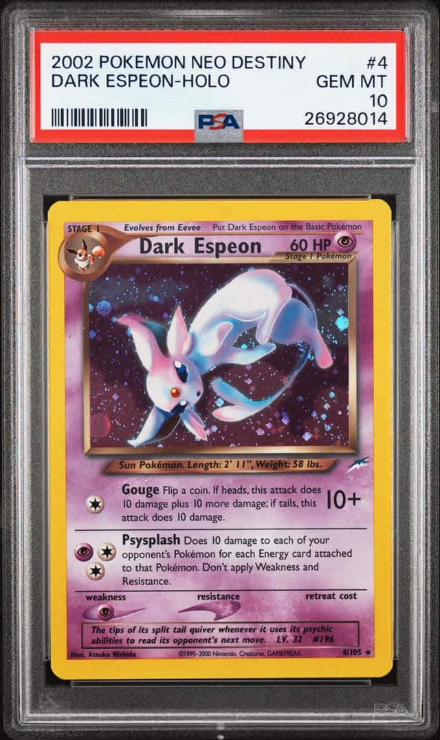 2002 Pokemon Neo Destiny Holo Dark Espeon #4