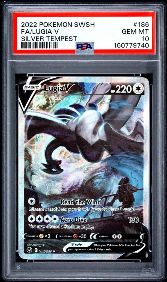 2022 Pokemon SWSH Silver Tempest #186 FA Lugia PSA 10 GEM MINT