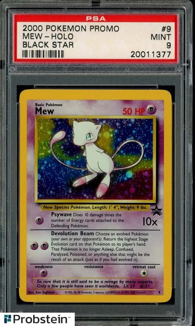 2000 POKEMON PROMO BLACK STAR #9 MEW-HOLO PROMO-POKEMON LEAGUE PSA 9
