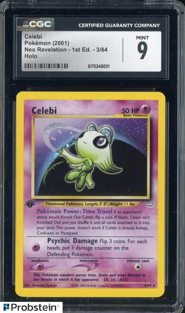 2001 Pokemon Neo Revelation 1st Edition #3 Celebi Holo CGC 9 MINT