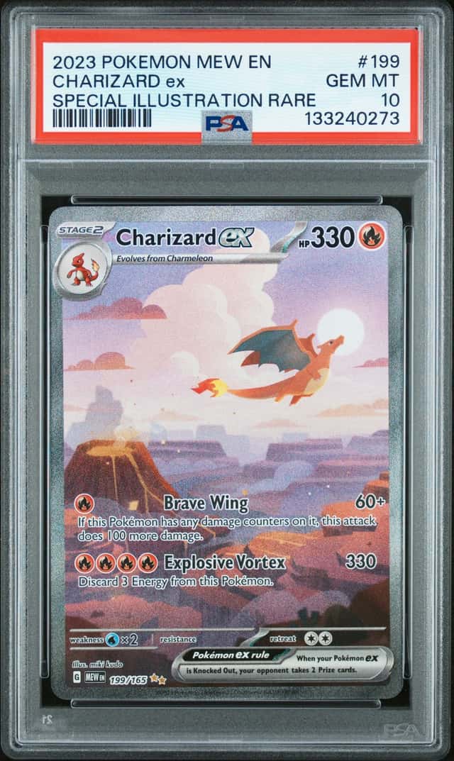 CHARIZARD EX 2023 POKEMON 151 199/165 SPECIAL ILLUSTRATION RARE PSA 10 Q3963-7