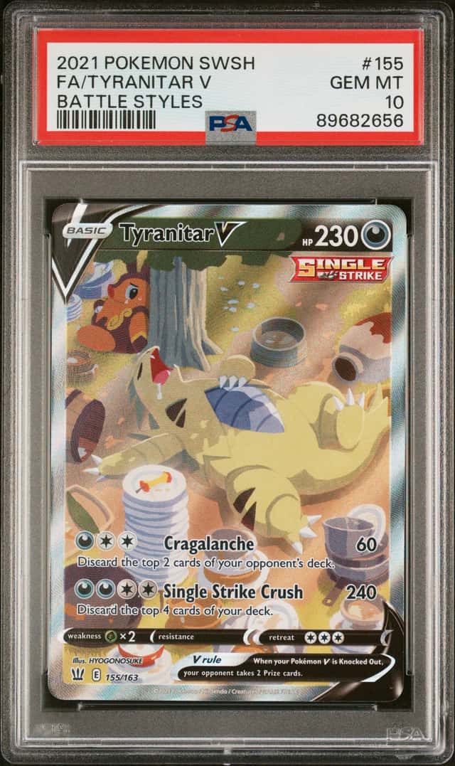 Tyranitar V (Alternate Full Art) 155/163 GEM 10 Pokémon TCG Battle Styles