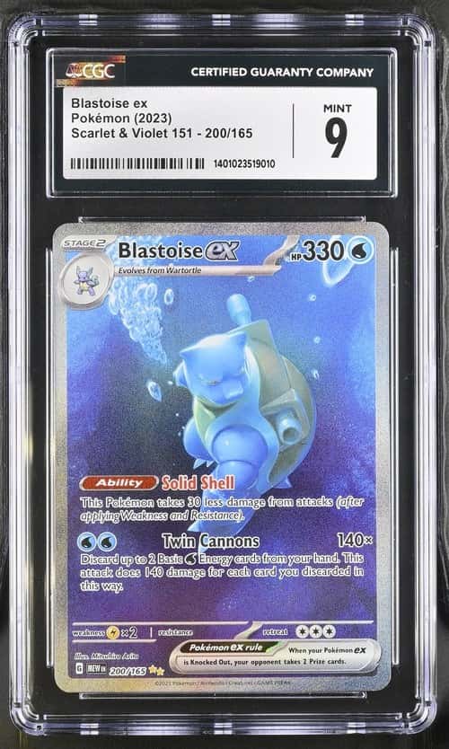 Blastoise ex CGC 9 SV Scarlet & Violet 151 SIR Full Art Holo ENG 200/165