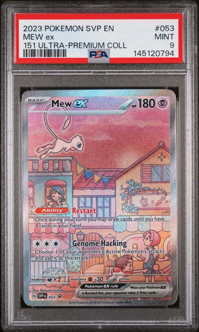2023 Pokemon Mew ex #053 Holo Promo SV: Scarlet & Violet Promo EN PSA 9