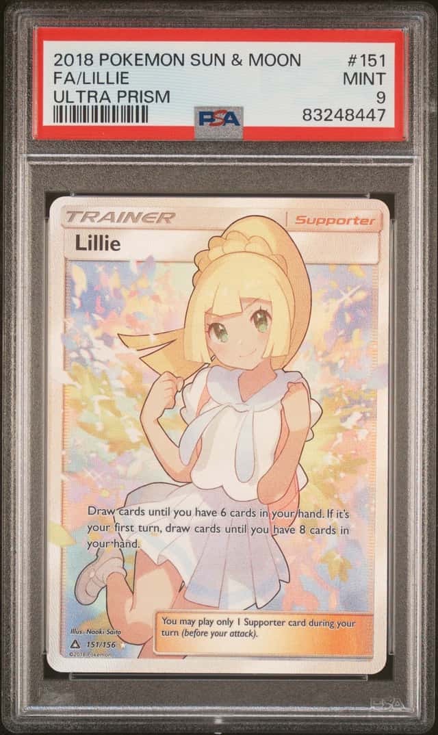 2018 Pokemon Sun & Moon Ultra Prism #151 Full Art Lillie PSA 9 MINT