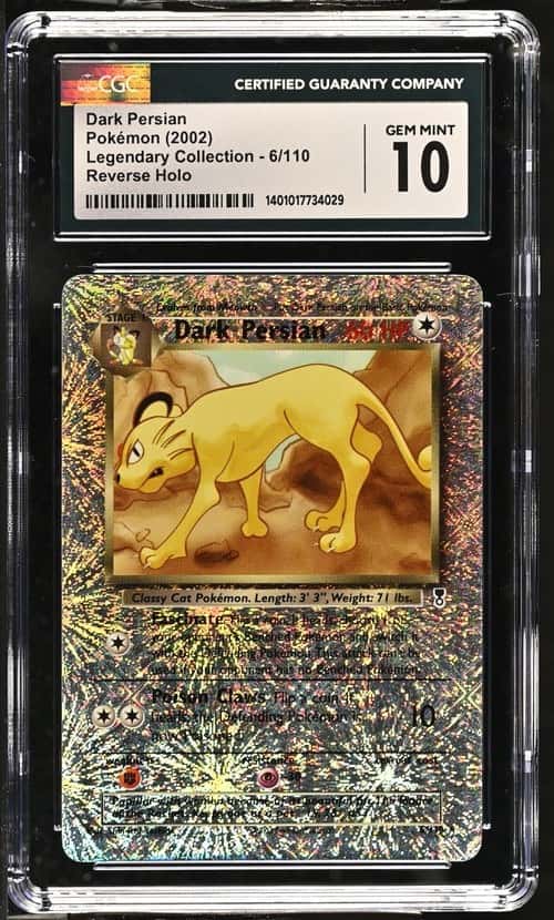 2002 Pokemon Legendary Collection Dark Persian Reverse Holo #6/110 CGC 10