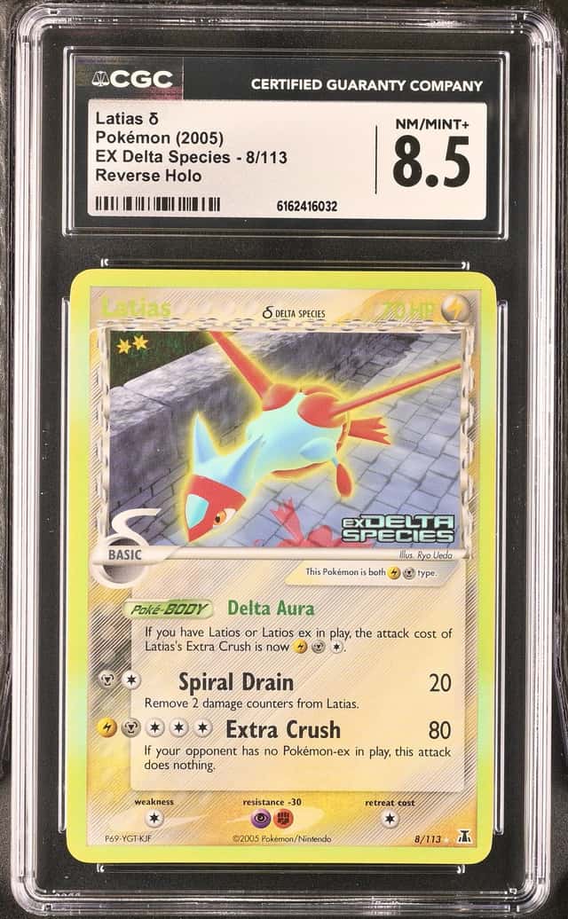 Latias Delta Species EX Delta Species 8/113 Reverse Holo CGC 8.5