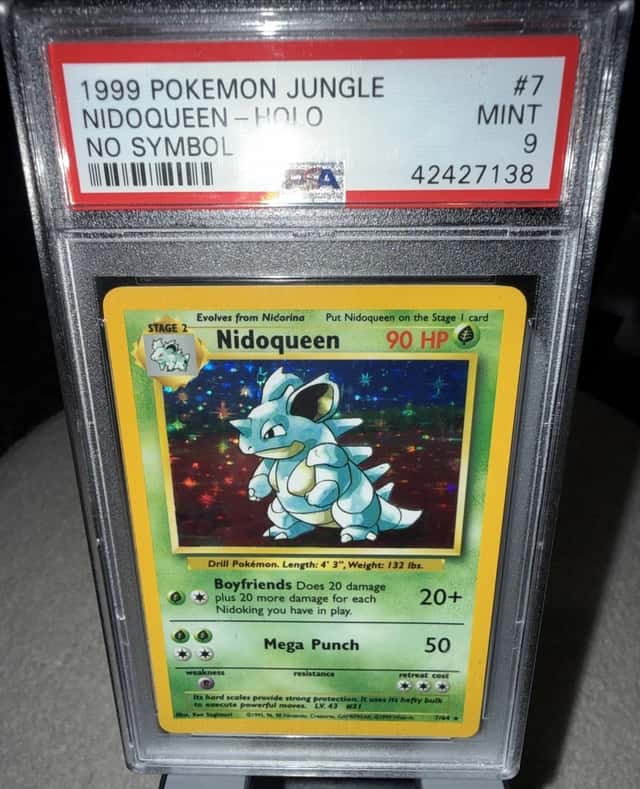 1999 NIDOQUEEN NO SYMBOL HOLO JUNGLE PSA 9 MINT #7/64 POKEMON CARD GAME TCG WOTC