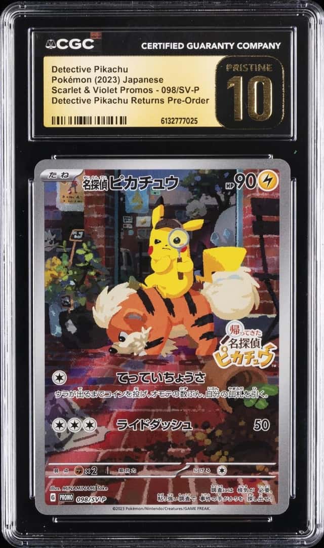 2023 POKEMON JAPANESE SCARLET & VIOLET PROMOS DETECTIVE PIKACHU CGC 10 PRISTINE