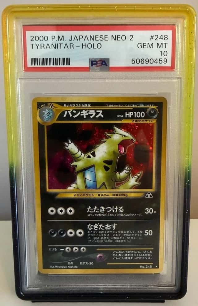 Pokemon TCG - Tyranitar  248 Neo 2 -  Japanese - PSA 10 - LOW POP  - Guard Inc!