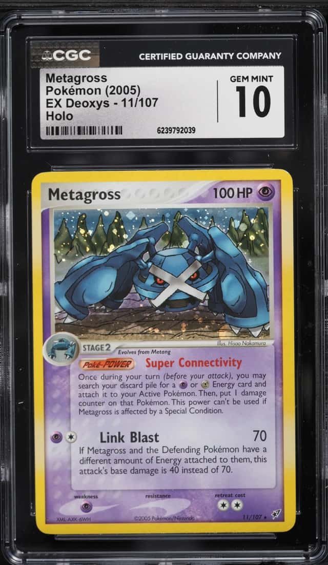 2005 Pokemon EX Deoxys Holo Metagross #11 CGC 10 GEM MINT
