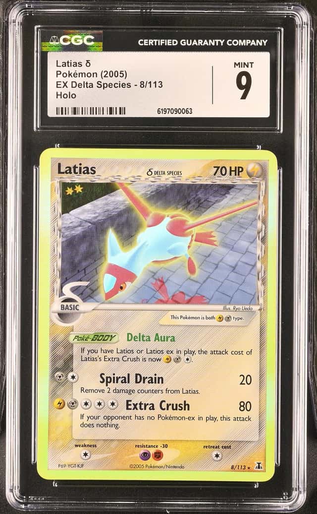 2005 Pokemon EX Delta Species Holo Latias #8 CGC 9 MINT