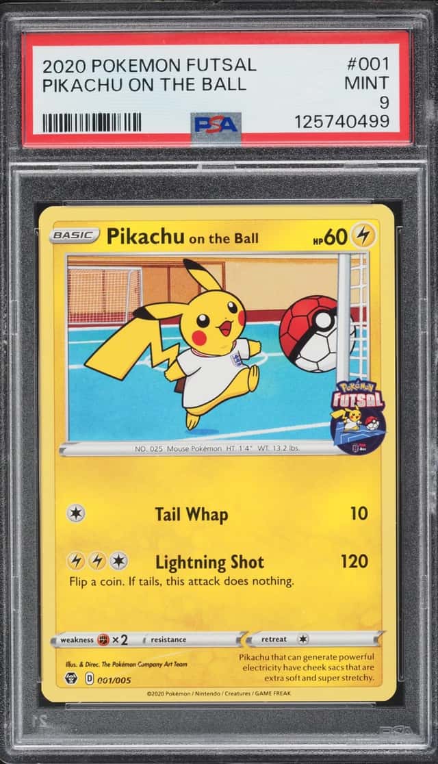 2020 Pokemon Sword & Shield Futsal Pikachu On The Ball #1 PSA 9 MINT
