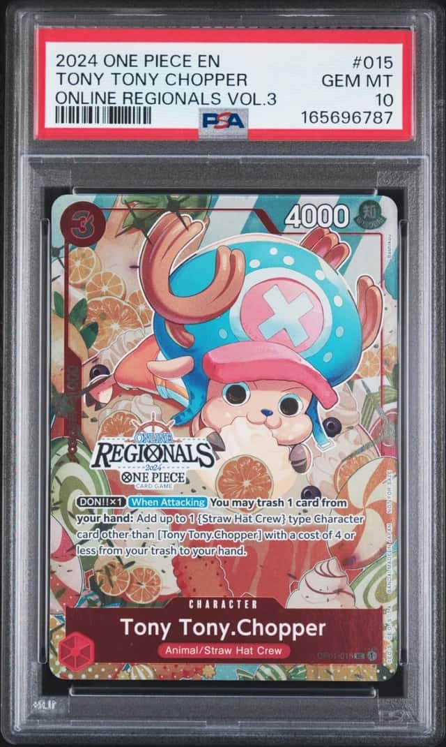 One Piece Tony Tony Chopper Online Regionals Pk. 2024 Vol.3 015 PSA 10 Gem Mint