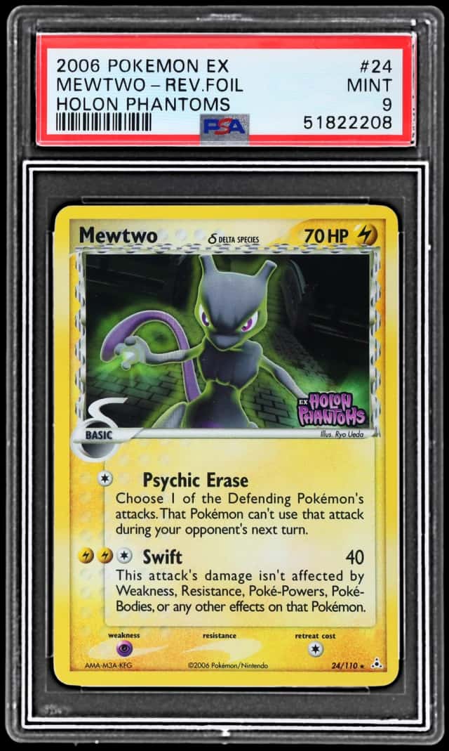 2006 Pokemon Ex Holon Phantoms Reverse Holo Mewtwo #24