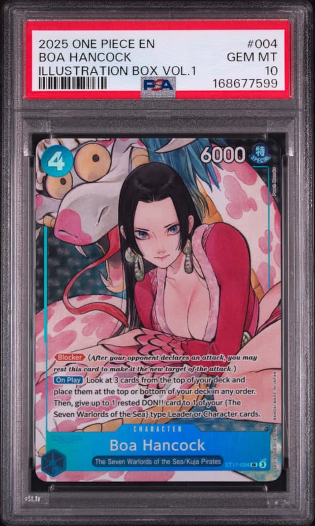 2025 ONE PIECE PROMOS ILLUSTRATION BOX VOL.1 #004 BOA HANCOCK PSA 10