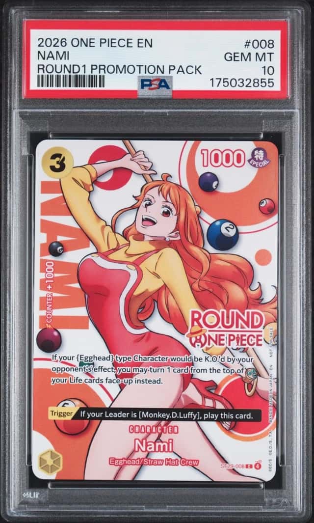 2026 ONE PIECE ROUND1 PROMOTION PACK #008 NAMI PSA 10