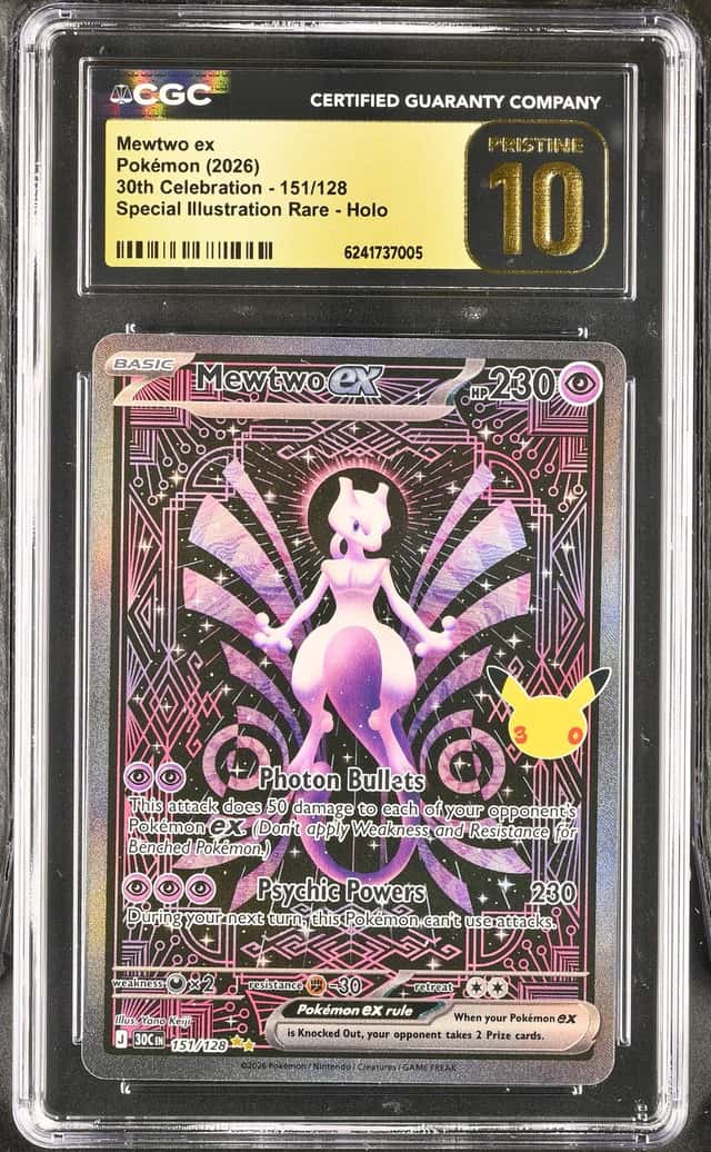2026 Pokemon 30th Celebration #151 Mewtwo ex SIR Holo CGC 10 PRISTNE
