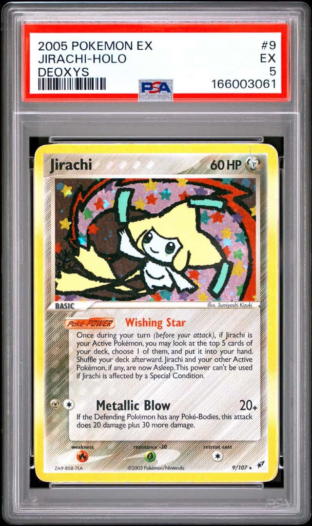 2005 POKEMON EX DEOXYS #9 JIRACHI-HOLO PSA 5