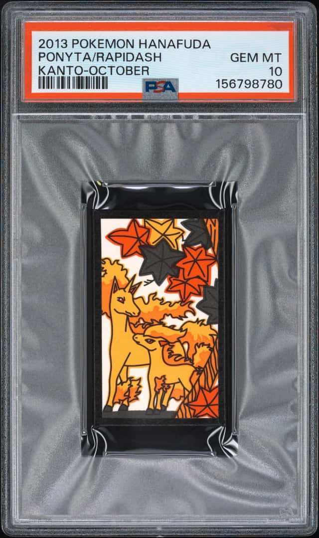 2013 POKEMON HANAFUDA KANTO OCTOBER PONYTA/RAPIDASH PSA 10