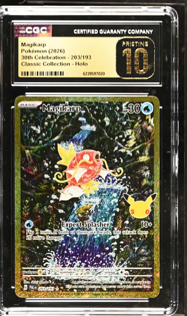 2026 Pokemon 30th Celebration Magikarp Classic [Paldea] #203/193 CGC 10 Pristine