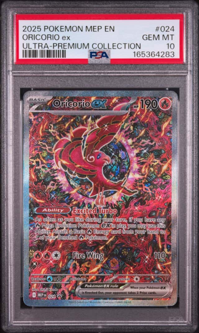 2025 POKEMON MEP EN-ME ULTRA-PREMIUM COLLECTION #024 ORICORIO EX PSA 10