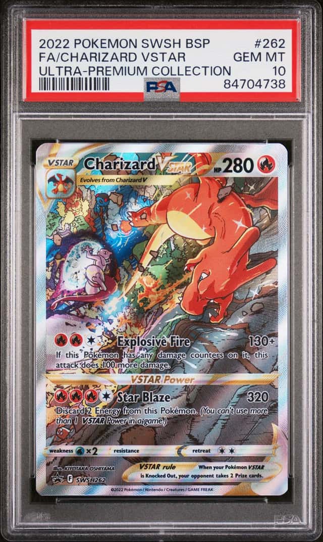 Pokemon SWSH Black Star Promos Charizard VST 2022 #SWSH262 PSA 10 GEM MINT