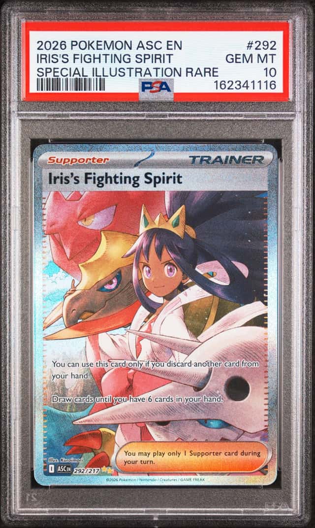 Pokemon Iris's Fighting Spirit Ascended Heroes 292 SIR PSA 10 Gem Mint