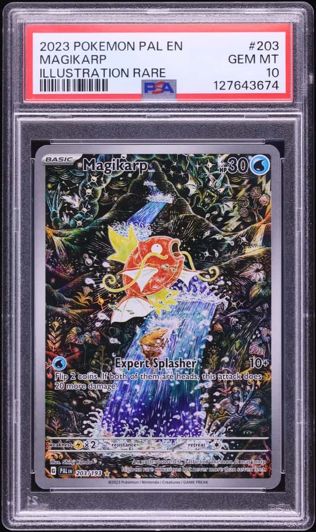 2023 Pokemon Scarlet & Violet Paldea Evolved IR Magikarp #203 PSA 10 GEM MINT