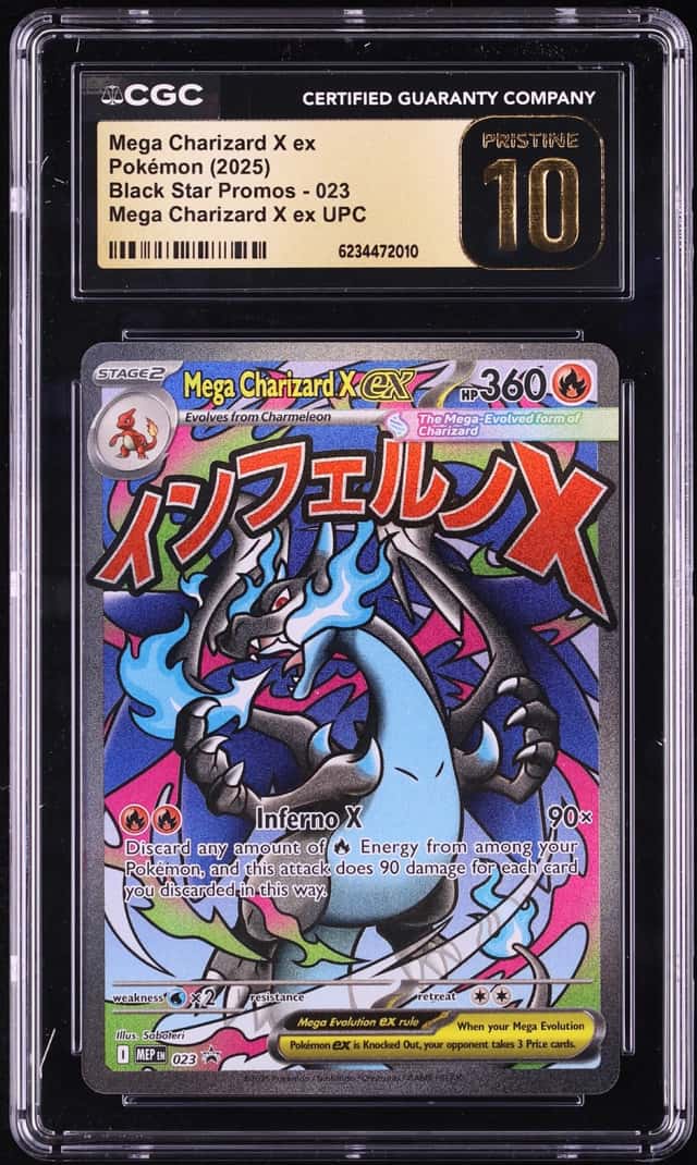 2025 Pokemon Mega Evolution Promo Ultra Premium Full Art Mega Charizard X Ex CGC 10 PRISTINE