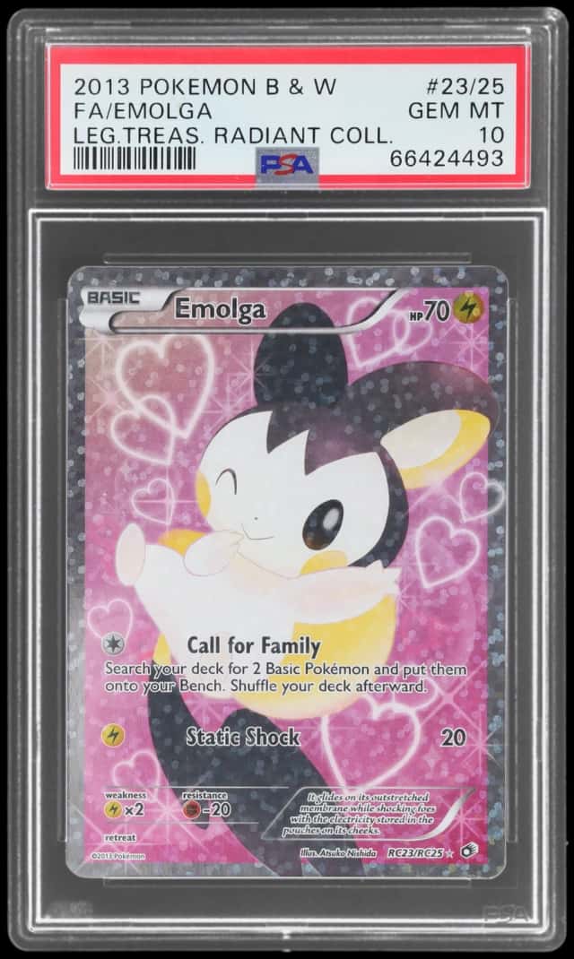 2013 Pokemon Black and White Legendary Treasures Radiant Collection Emolga #RC23