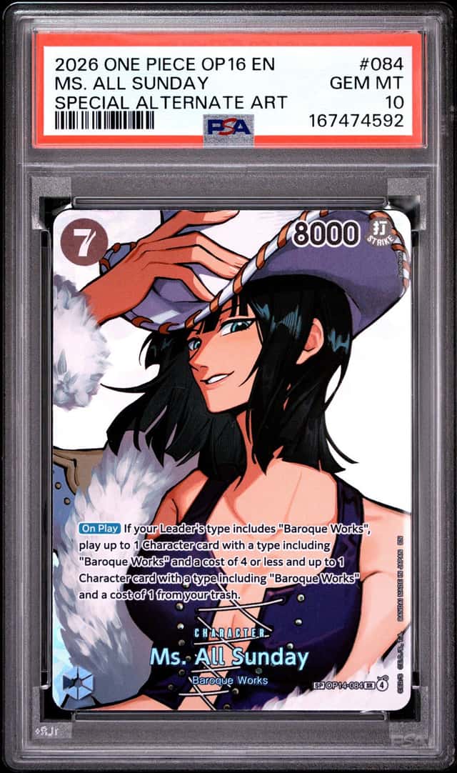 2026 One Piece Op16-The Time Of Battle #084 MS. All Sunday PSA 10