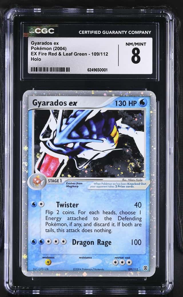 2004 POKEMON EX FIRE RED & LEAF GREEN #109 GYARADOS EX HOLO  CGC 8 NM-MT