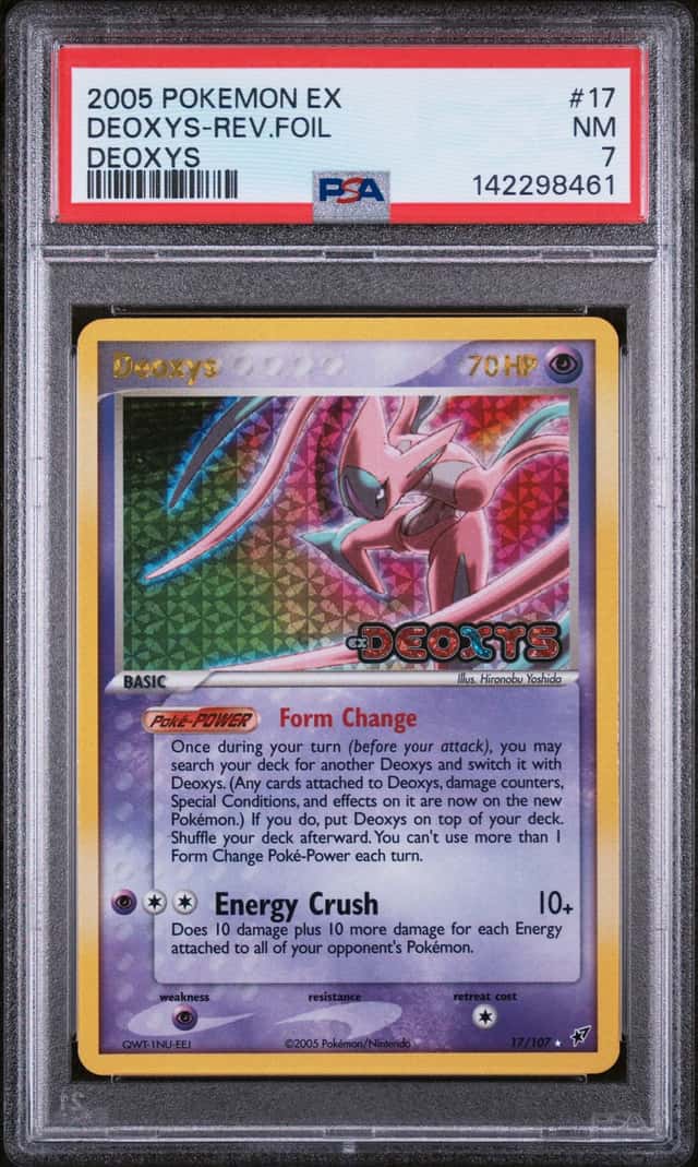 Deoxys 17/107 Reverse Holo Stamp PSA 7 - EX Deoxys - Pokemon TCG NM